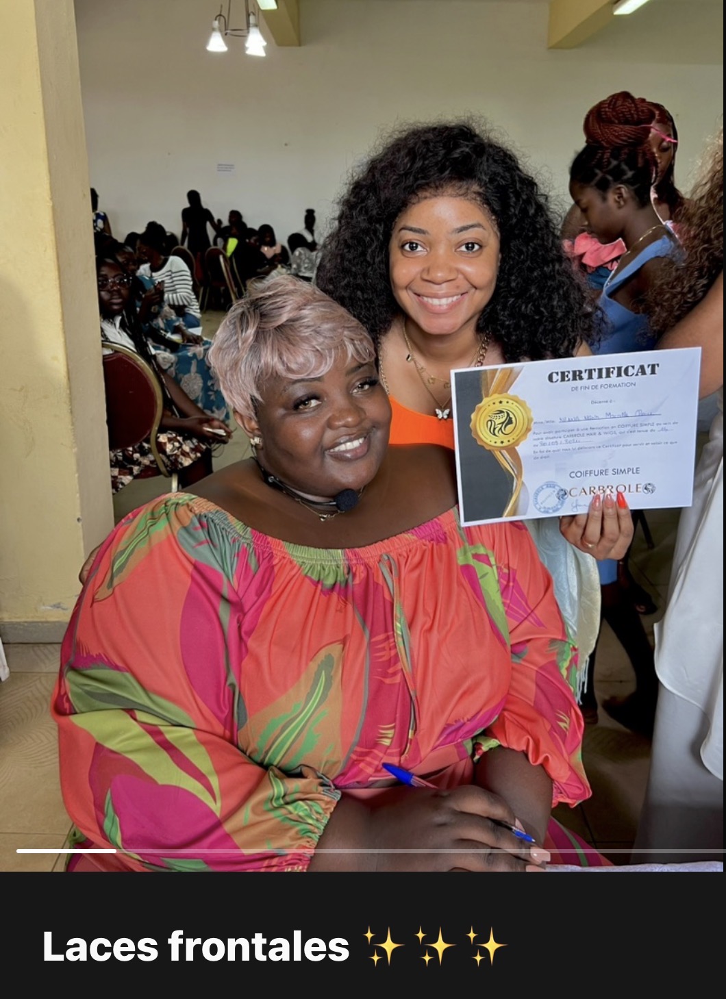 Remise de certificat